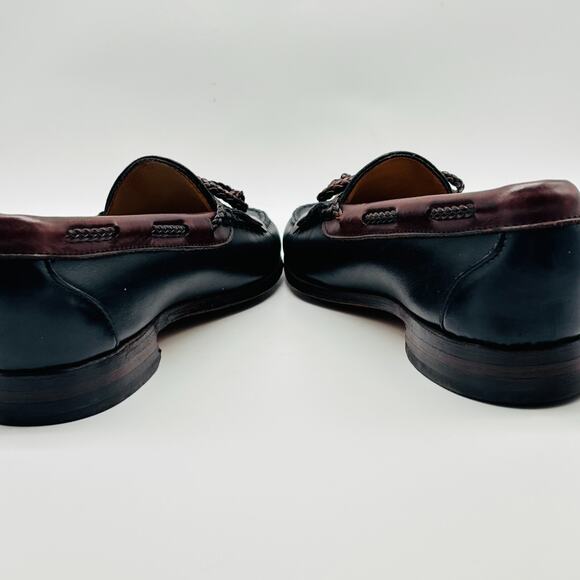 Allen Edmonds Loafers Mens 8.5 Brown Black Leather Woodstock Tassels Shoes main image 11